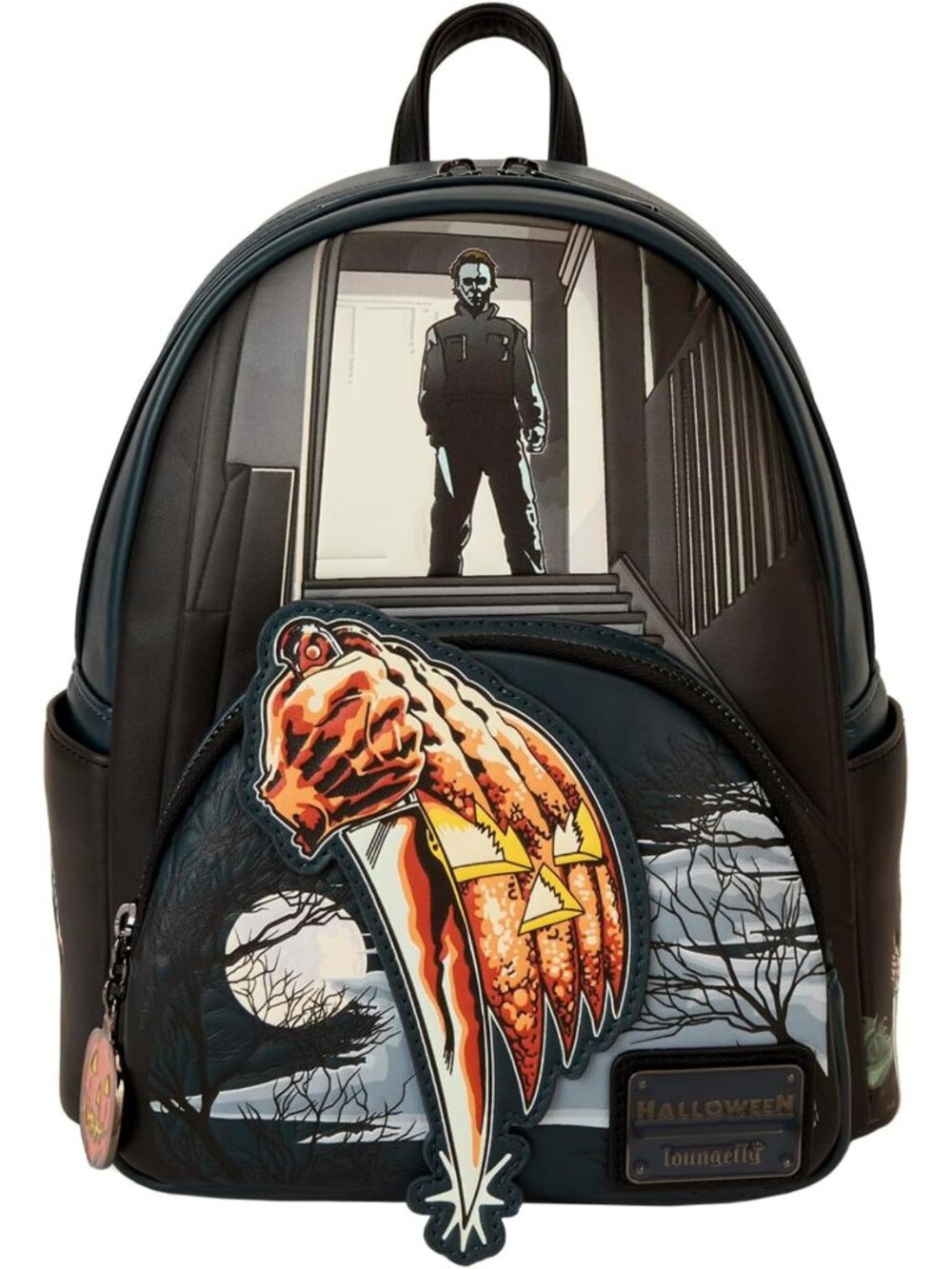 Glow-in-the-Dark Halloween Mini Backpack - Jack-O'-Lantern & Michael Myers